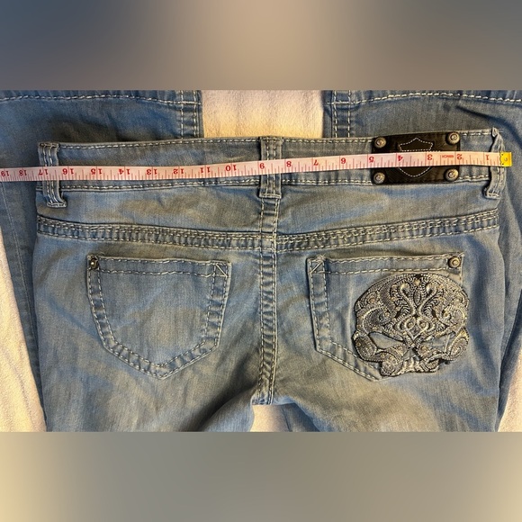 Harley-Davidson Women's Blue Jeans - Picture 13 of 14